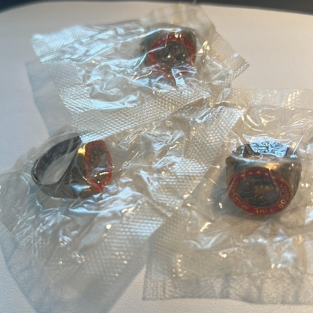 1950S Junior Fire Marshal Rings The Hartford Insurance Group Original Packaging - Picture 3 of 8